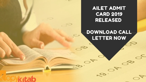 AILET Admit Card 2019 Released Download Call Letter Now