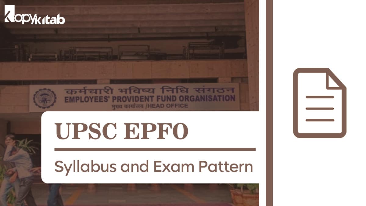 EPFO Assistant Syllabus and Exam Pattern 2021