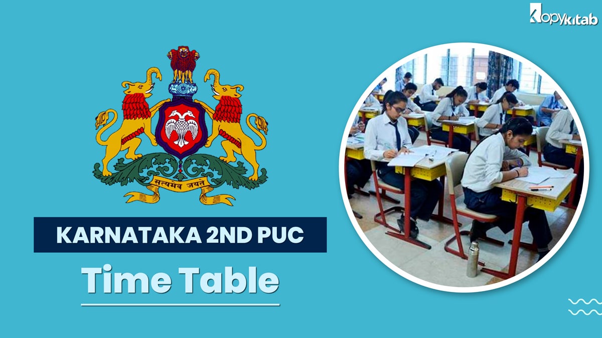 Karnataka PUC Time Table