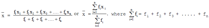 Class 10 maths statistics grouped mean
