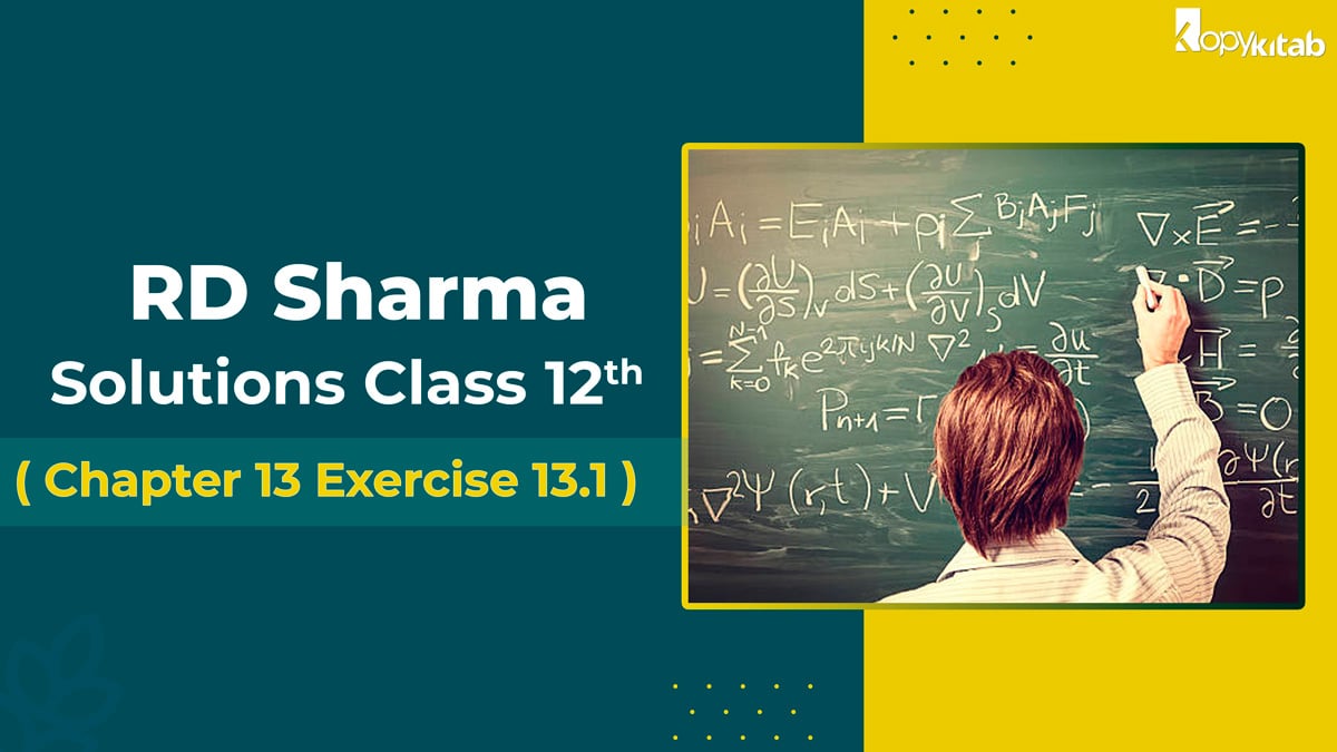 RD Sharma Class 12 Solutions Chapter 13 Derivative as a Rate Measurer Exercise 13.1 (Updated for 2024)