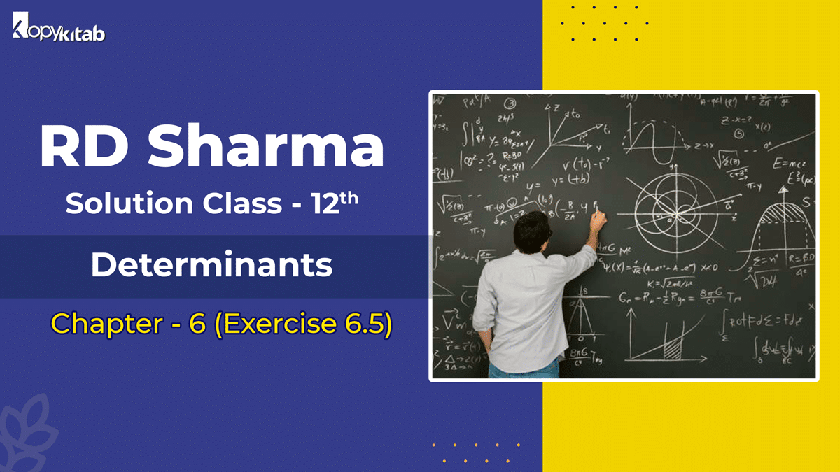 RD Sharma Class 12 Solutions Chapter 6 Determinants Exercise 6.5 (Updated for 2021-22)