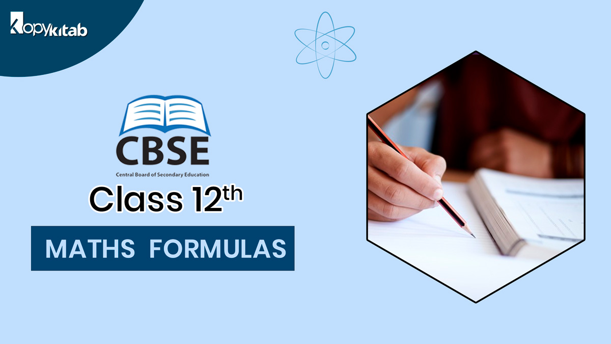 CBSE Class 12 Maths Formulas