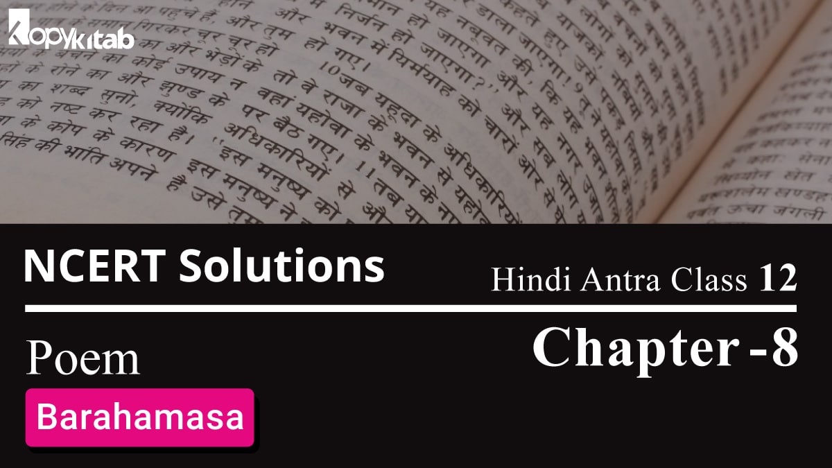NCERT Solutions for Class 12 Hindi Antra Chapter 8 Poem – Barahamasa