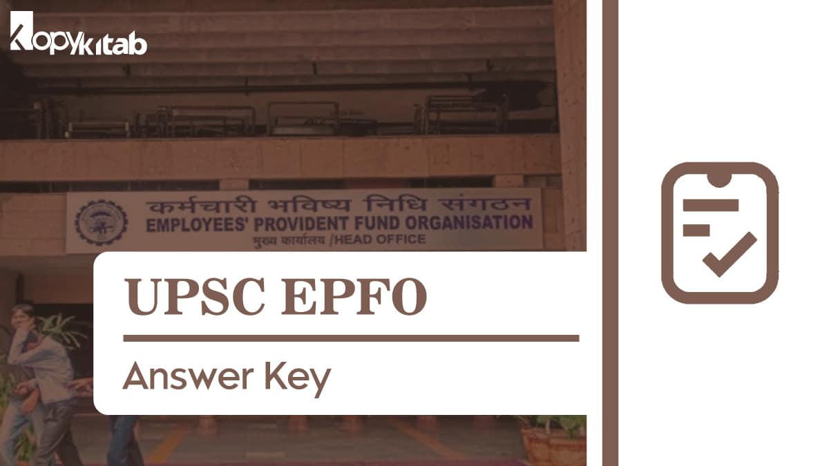 UPSC EPFO Exam Answer Key 2021: Download EPFO Response Sheet PDF