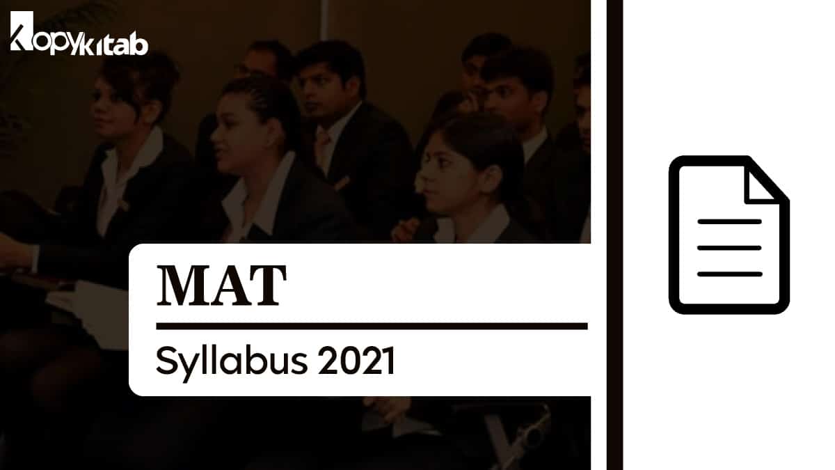 MAT Syllabus 2021: Download Free Section Wise Syllabus PDF
