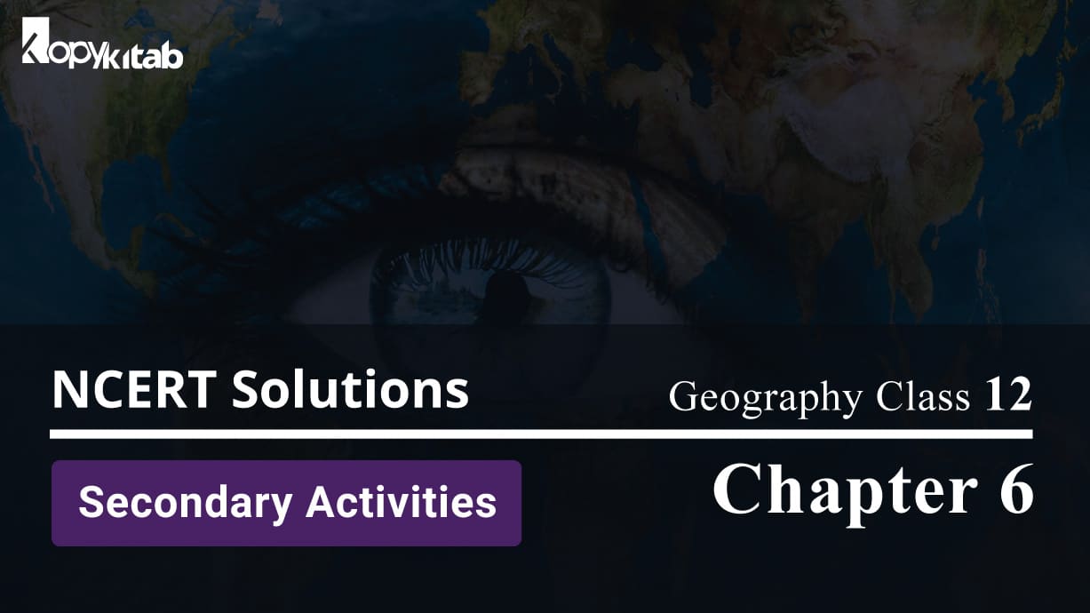 NCERT Solutions For Class 12 Geography Chapter 6 Secondary Activities