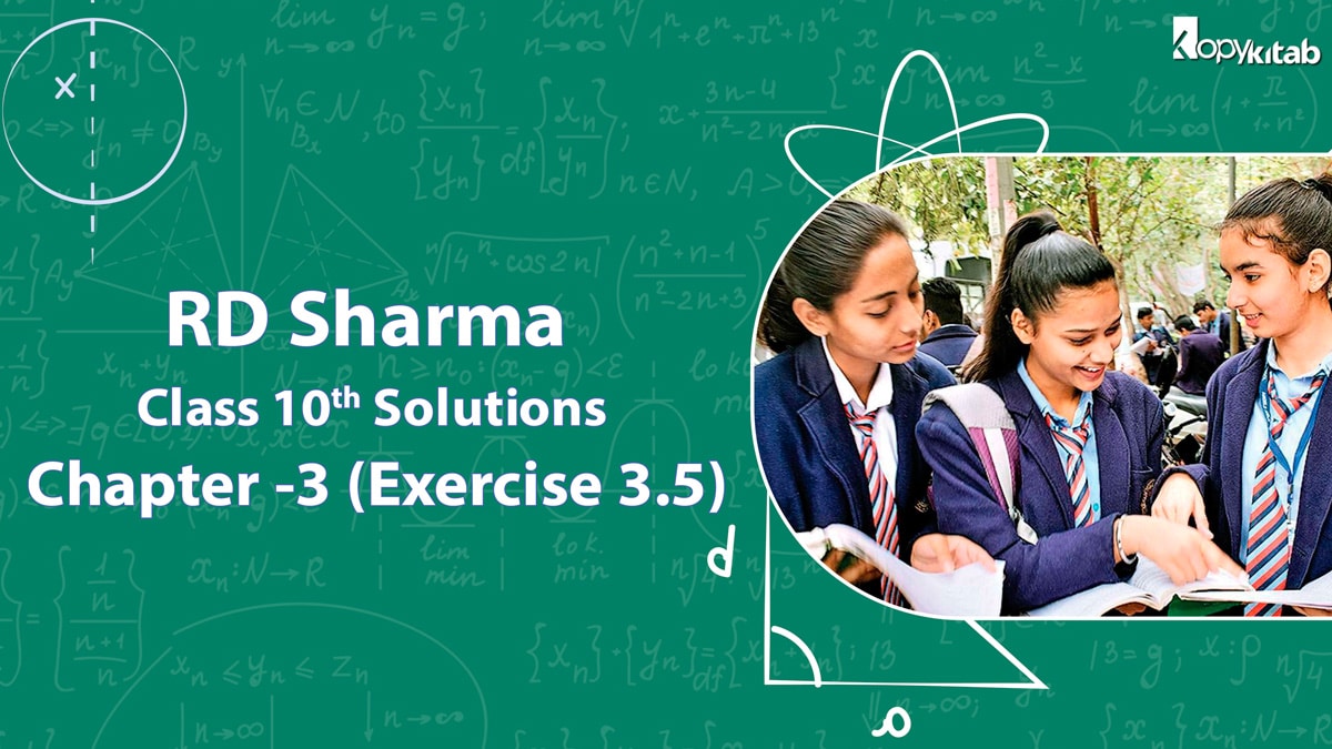 RD Sharma Class 10 Solutions Chapter 3 Exercise 3.5 (Updated for 2023-24)