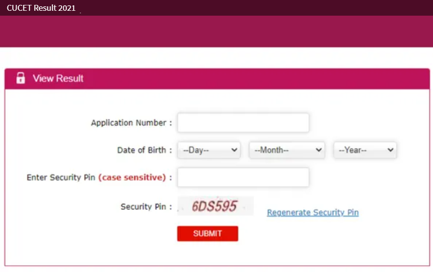 cucet result login
