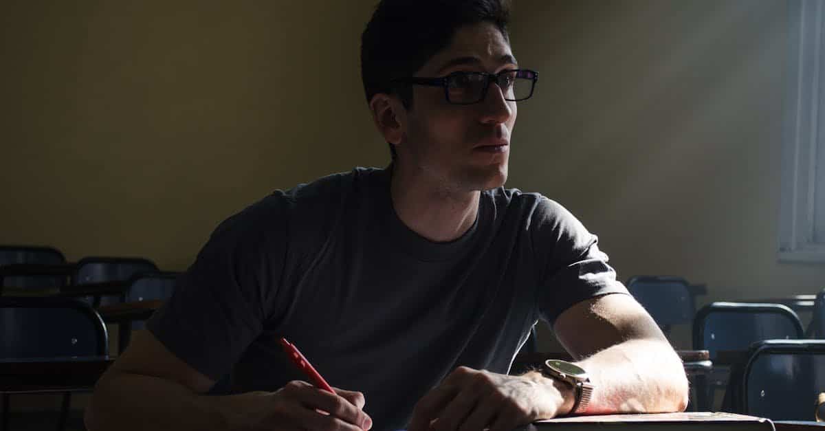 Student preparing for GRE exam prep course 2026 with study materials